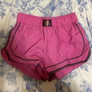 Free People Movement Pink Varsity Blues Shorts Size XS